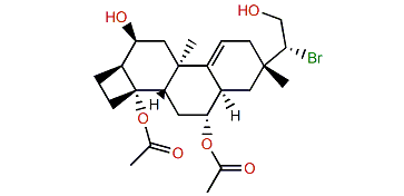 15-Bromo-2,16-diacetoxy-7,19-dihydroxy-9(11)-isoparguerene